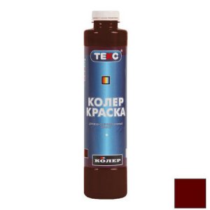Колер-краска Текс №08 красно-коричневая 0,75 л