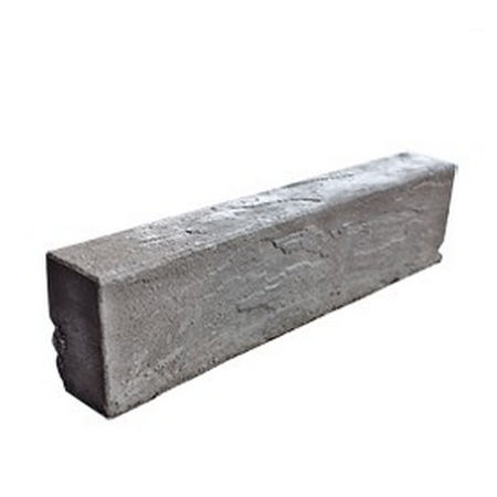 Бордюр из искусственного камня Kamrock 75010 низкий серый